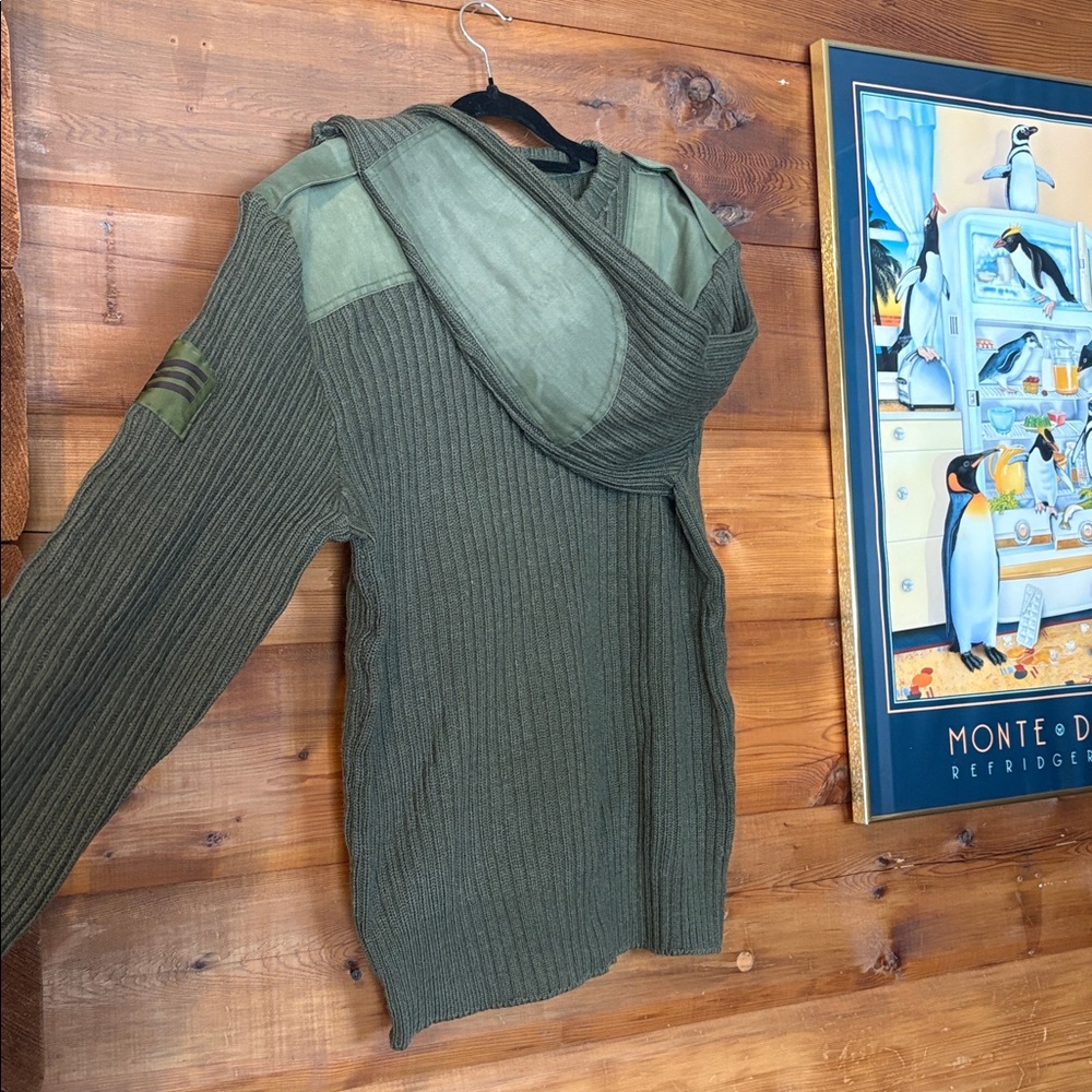 1988 Jersey Mans Heavy, Olive Drab 112cm Military Sweater